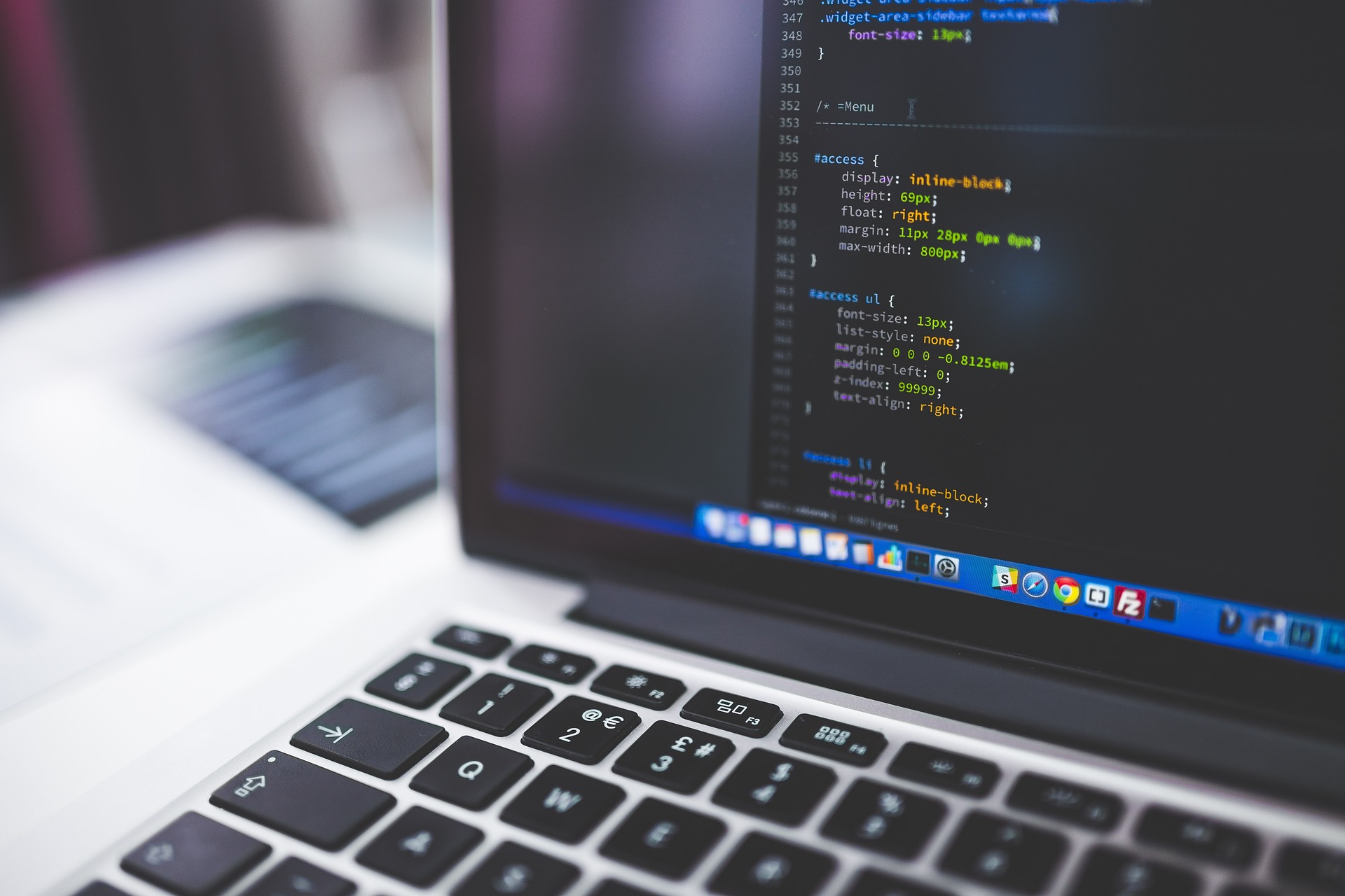 Code op scherm